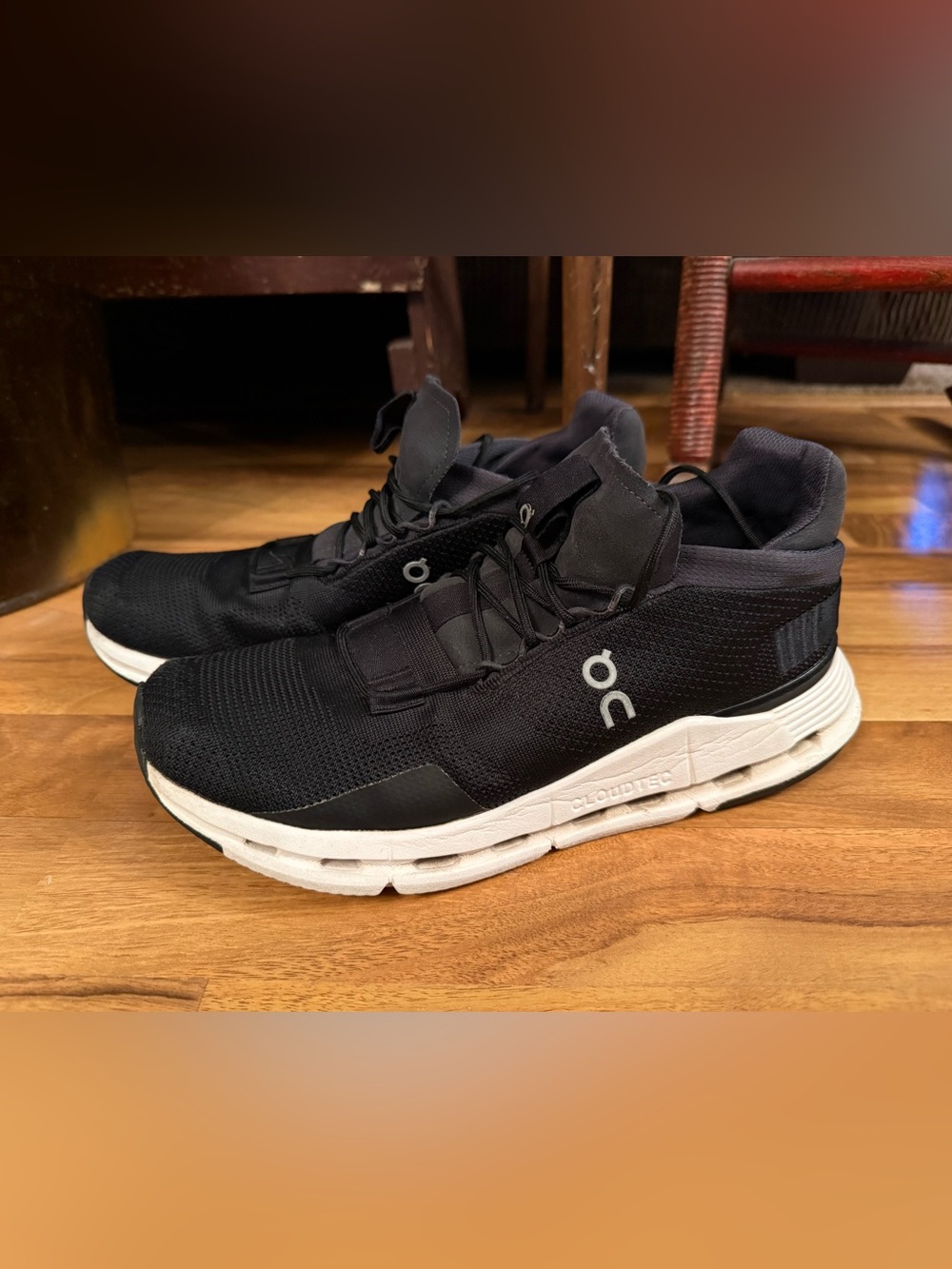 On cloud running Cloudnova Phantom/White sneakers black size 10 WOMANS